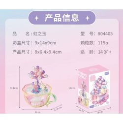 GEKKOSHA 804405 non  PHA LÊ MỌNG NƯỚC NGỌC CẦU VỒNG bộ đồ chơi xếp lắp ráp ghép mô hình 115 khối