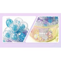 GEKKOSHA 804401 non  CRYSTAL MỌNG NƯỚC GẠO NẾP VIÊN bộ đồ chơi xếp lắp ráp ghép mô hình 129 khối