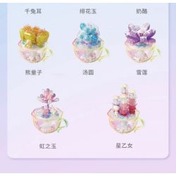 GEKKOSHA 804401 non  CRYSTAL MỌNG NƯỚC GẠO NẾP VIÊN bộ đồ chơi xếp lắp ráp ghép mô hình 129 khối