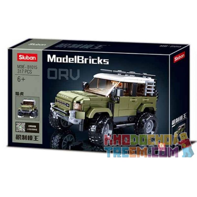 SLUBAN M38-B1015 B1015 1015 M38B1015 38-B1015 non  ÔNG VUA SẢN XUẤT PHẨM XE ĐỊA HÌNH ORV LAND ROVER bộ đồ chơi xếp lắp ráp ghép mô hình Racers Đua Tốc Độ 317 khối