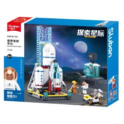 SLUBAN M38-B1199 B1199 1199 M38B1199 38-B1199 non  KHÁM PHÁ CÁC VÌ SAO TRUNG TÂM KHỞI ĐỘNG GIẤC MƠ bộ đồ chơi xếp lắp ráp ghép mô hình City DREAM LAUNCH CENTER Thành Phố 424 khối