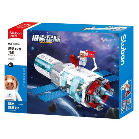 SLUBAN M38-B1198 B1198 1198 M38B1198 38-B1198 non  KHÁM PHÁ CÁC VÌ SAO DREAM CHASER 15 TÀU VŨ TRỤ bộ đồ chơi xếp lắp ráp ghép mô hình City DREAM 15 Thành Phố 286 khối
