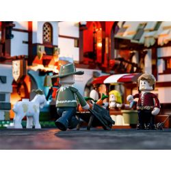 FUNWHOLE F9015 9015 non  HỘI CHỢ THỜI TRUNG CỔ bộ đồ chơi xếp lắp ráp ghép mô hình Medieval Castle MEDIEVAL MARKET Chiến Tranh Trung Cổ 2614 khối