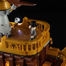FUNWHOLE F9014 9014 non  TÀU VŨ TRỤ STEAMPUNK LIGHT CHASER bộ đồ chơi xếp lắp ráp ghép mô hình “LIGHT CATCHER”STEAMPUNK AIRSHIP 1641 khối