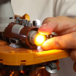 FUNWHOLE F9014 9014 non  TÀU VŨ TRỤ STEAMPUNK LIGHT CHASER bộ đồ chơi xếp lắp ráp ghép mô hình “LIGHT CATCHER”STEAMPUNK AIRSHIP 1641 khối