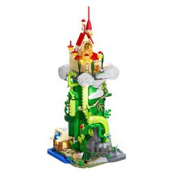 FUNWHOLE F9002 9002 non  TÒA NHÀ LÂU ĐÀI JACK VÀ CÂY ĐẬU THẦN bộ đồ chơi xếp lắp ráp ghép mô hình 1248 khối