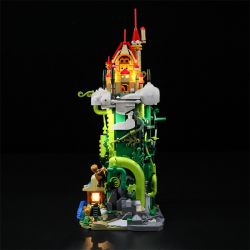 FUNWHOLE F9002 9002 non  TÒA NHÀ LÂU ĐÀI JACK VÀ CÂY ĐẬU THẦN bộ đồ chơi xếp lắp ráp ghép mô hình 1248 khối