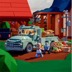 FUNWHOLE F9016 9016 non  XE TẢI NÔNG TRẠI bộ đồ chơi xếp lắp ráp ghép mô hình Creator THE FARM TRUCK Sáng Tạo 499 khối