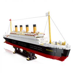 JIESTAR 92026 non  TÀU DU LỊCH TITANIC bộ đồ chơi xếp lắp ráp ghép mô hình Creator Sáng Tạo 1059 khối