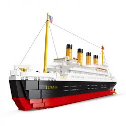 JIESTAR 92026 non  TÀU DU LỊCH TITANIC bộ đồ chơi xếp lắp ráp ghép mô hình Creator Sáng Tạo 1059 khối