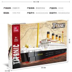 JIESTAR 92026 non  TÀU DU LỊCH TITANIC bộ đồ chơi xếp lắp ráp ghép mô hình Creator Sáng Tạo 1059 khối