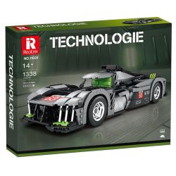 REOBRIX 11031 non  PEUGEOT 9X8 24 GIỜ CỦA SIÊU XE HYBRID LE MANS tỷ lệ 1:12 bộ đồ chơi xếp lắp ráp ghép mô hình Creator Sáng Tạo 1338 khối
