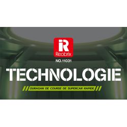 REOBRIX 11031 non  PEUGEOT 9X8 24 GIỜ CỦA SIÊU XE HYBRID LE MANS tỷ lệ 1:12 bộ đồ chơi xếp lắp ráp ghép mô hình Creator Sáng Tạo 1338 khối