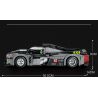 REOBRIX 11031 non  PEUGEOT 9X8 24 GIỜ CỦA SIÊU XE HYBRID LE MANS tỷ lệ 1:12 bộ đồ chơi xếp lắp ráp ghép mô hình Creator Sáng Tạo 1338 khối
