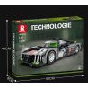 REOBRIX 11031 non  PEUGEOT 9X8 24 GIỜ CỦA SIÊU XE HYBRID LE MANS tỷ lệ 1:12 bộ đồ chơi xếp lắp ráp ghép mô hình Creator Sáng Tạo 1338 khối