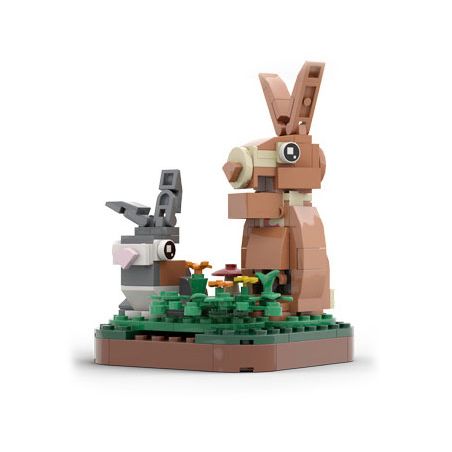 WANGE LIGAO DR.LUCK 1618 non  QUÁI THÚ TUYỆT VỜI THỎ bộ đồ chơi xếp lắp ráp ghép mô hình Creator Sáng Tạo 131 khối