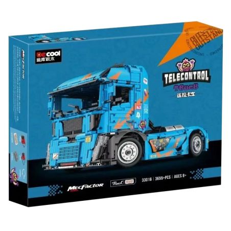 DECOOL BRICKCOOL 33016 non  XE TẢI ĐIỀU KHIỂN TỪ XA bộ đồ chơi xếp lắp ráp ghép mô hình  TELECONTROL TRUCK Kỹ Thuật Công Nghệ Cao Mô Hình Phương Tiện 3655 khối