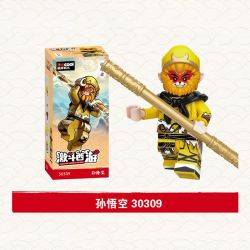 DECOOL BRICKCOOL 30309 non  TÂY DU KÝ TÔN NGỘ KHÔNG VÁY DA HỔ bộ đồ chơi xếp lắp ráp ghép mô hình FIERCE FIGHT JOURNEY TO THE WEST