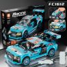 FORANGE FC1612 1612 non  SIÊU XE CỰC NHANH KÉO ÂM THANH VÀ ÁNH SÁNG bộ đồ chơi xếp lắp ráp ghép mô hình Speed Champions Racing Cars RACING CLUB Đua Xe Công Thức 306 khối