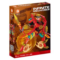 FORANGE FC1509 1509 non  INFINITE MECHA NEZHA HÀNH TRÌNH ĐẾN PHƯƠNG TÂY bộ đồ chơi xếp lắp ráp ghép mô hình 232 khối