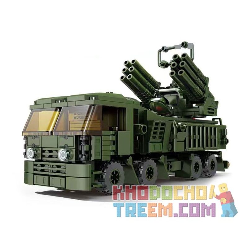 Kazi KY84155 84155 non  TRANG BỊ HIỆN ĐẠI XE PHÁO ARMOR-S1 bộ đồ chơi xếp lắp ráp ghép mô hình Military Army MODERN EQUIPMENT Quân Sự Bộ Đội 987 khối