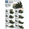 Kazi KY84155 84155 non  TRANG BỊ HIỆN ĐẠI XE PHÁO ARMOR-S1 bộ đồ chơi xếp lắp ráp ghép mô hình Military Army MODERN EQUIPMENT Quân Sự Bộ Đội 987 khối