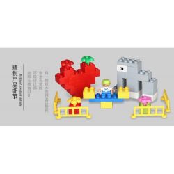 HYSTOYS HONGYUANSHENG AOLEDUOTOYS HG-1660B 1660B HG1660B Xếp hình kiểu    Creative Bucket Thiên đường Học Tập 123 khối