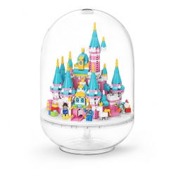 MOYU BLOCK MY92102 92102 non  VIÊN NANG LÂU ĐÀI MÀU HỒNG bộ đồ chơi xếp lắp ráp ghép mô hình Girl PINK CASTLE Con Gái 1169 khối