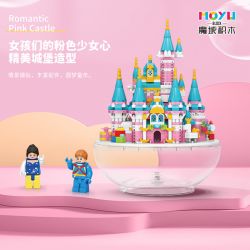 MOYU BLOCK MY92102 92102 non  VIÊN NANG LÂU ĐÀI MÀU HỒNG bộ đồ chơi xếp lắp ráp ghép mô hình Girl PINK CASTLE Con Gái 1169 khối