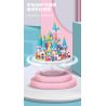 MOYU BLOCK MY92102 92102 non  VIÊN NANG LÂU ĐÀI MÀU HỒNG bộ đồ chơi xếp lắp ráp ghép mô hình Girl PINK CASTLE Con Gái 1169 khối