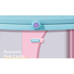 MOYU BLOCK MY92102 92102 non  VIÊN NANG LÂU ĐÀI MÀU HỒNG bộ đồ chơi xếp lắp ráp ghép mô hình Girl PINK CASTLE Con Gái 1169 khối