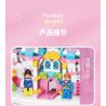 MOYU BLOCK MY92102 92102 non  VIÊN NANG LÂU ĐÀI MÀU HỒNG bộ đồ chơi xếp lắp ráp ghép mô hình Girl PINK CASTLE Con Gái 1169 khối