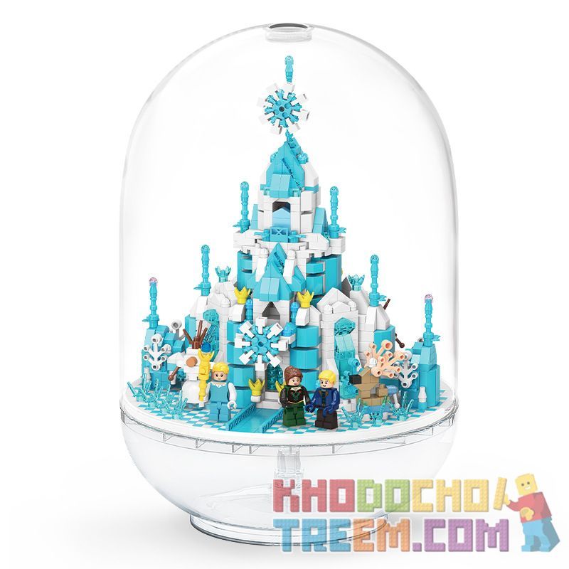 MOYU BLOCK MY92101 92101 non  VIÊN NANG LÂU ĐÀI BĂNG bộ đồ chơi xếp lắp ráp ghép mô hình Girl ICE CASTLE Con Gái 1610 khối