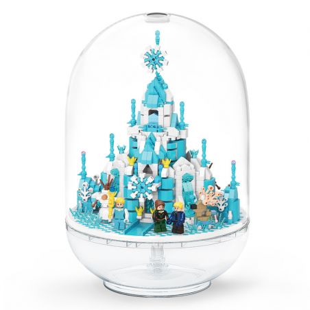 MOYU BLOCK MY92101 92101 non  VIÊN NANG LÂU ĐÀI BĂNG bộ đồ chơi xếp lắp ráp ghép mô hình Girl ICE CASTLE Con Gái 1610 khối