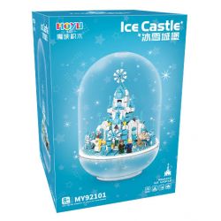 MOYU BLOCK MY92101 92101 non  VIÊN NANG LÂU ĐÀI BĂNG bộ đồ chơi xếp lắp ráp ghép mô hình Girl ICE CASTLE Con Gái 1610 khối