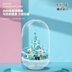 MOYU BLOCK MY92101 92101 non  VIÊN NANG LÂU ĐÀI BĂNG bộ đồ chơi xếp lắp ráp ghép mô hình Girl ICE CASTLE Con Gái 1610 khối