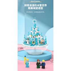 MOYU BLOCK MY92101 92101 non  VIÊN NANG LÂU ĐÀI BĂNG bộ đồ chơi xếp lắp ráp ghép mô hình Girl ICE CASTLE Con Gái 1610 khối