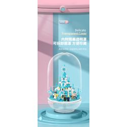 MOYU BLOCK MY92101 92101 non  VIÊN NANG LÂU ĐÀI BĂNG bộ đồ chơi xếp lắp ráp ghép mô hình Girl ICE CASTLE Con Gái 1610 khối