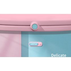 MOYU BLOCK MY92101 92101 non  VIÊN NANG LÂU ĐÀI BĂNG bộ đồ chơi xếp lắp ráp ghép mô hình Girl ICE CASTLE Con Gái 1610 khối