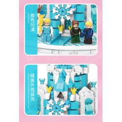 MOYU BLOCK MY92101 92101 non  VIÊN NANG LÂU ĐÀI BĂNG bộ đồ chơi xếp lắp ráp ghép mô hình Girl ICE CASTLE Con Gái 1610 khối