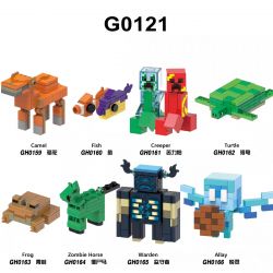 G BRAND G0121 0121 GH0159 0159 GH0160 0160 GH0161 0161 GH0162 0162 GH0163 0163 GH0164 0164 GH0165 0165 GH0166 0166 non  MÔ HÌNH NHỎ MINECRAFT 8 KIỂU bộ đồ chơi xếp lắp ráp ghép mô hình Game Xây Dựng