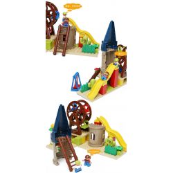 HYSTOYS HONGYUANSHENG AOLEDUOTOYS HG-1444 1444 HG1444 Xếp hình kiểu    Playground Set With Storage Khu Vui Chơi Thiên đường 52 khối