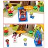 HYSTOYS HONGYUANSHENG AOLEDUOTOYS HG-1444 1444 HG1444 Xếp hình kiểu    Playground Set With Storage Khu Vui Chơi Thiên đường 52 khối