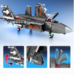 SEMBO 202191 non  VINH QUANG CỦA CƯỜNG QUỐC TIÊM KÍCH TRÊN TÀU SÂN BAY J-35 bộ đồ chơi xếp lắp ráp ghép mô hình Military Army Quân Sự Bộ Đội 1109 khối