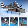 SEMBO 202191 non  VINH QUANG CỦA CƯỜNG QUỐC TIÊM KÍCH TRÊN TÀU SÂN BAY J-35 bộ đồ chơi xếp lắp ráp ghép mô hình Military Army Quân Sự Bộ Đội 1109 khối