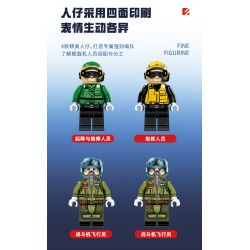 SEMBO 202191 non  VINH QUANG CỦA CƯỜNG QUỐC TIÊM KÍCH TRÊN TÀU SÂN BAY J-35 bộ đồ chơi xếp lắp ráp ghép mô hình Military Army Quân Sự Bộ Đội 1109 khối