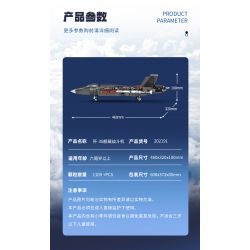 SEMBO 202191 non  VINH QUANG CỦA CƯỜNG QUỐC TIÊM KÍCH TRÊN TÀU SÂN BAY J-35 bộ đồ chơi xếp lắp ráp ghép mô hình Military Army Quân Sự Bộ Đội 1109 khối