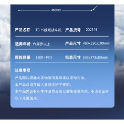 SEMBO 202191 non  VINH QUANG CỦA CƯỜNG QUỐC TIÊM KÍCH TRÊN TÀU SÂN BAY J-35 bộ đồ chơi xếp lắp ráp ghép mô hình Military Army Quân Sự Bộ Đội 1109 khối