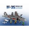 SEMBO 202191 non  VINH QUANG CỦA CƯỜNG QUỐC TIÊM KÍCH TRÊN TÀU SÂN BAY J-35 bộ đồ chơi xếp lắp ráp ghép mô hình Military Army Quân Sự Bộ Đội 1109 khối