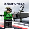 SEMBO 202191 non  VINH QUANG CỦA CƯỜNG QUỐC TIÊM KÍCH TRÊN TÀU SÂN BAY J-35 bộ đồ chơi xếp lắp ráp ghép mô hình Military Army Quân Sự Bộ Đội 1109 khối
